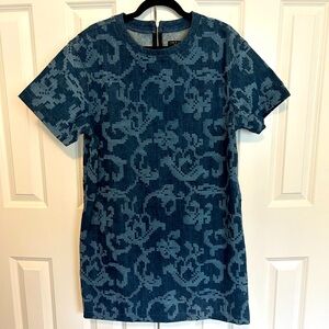 Jacquard Denim Mini Dress